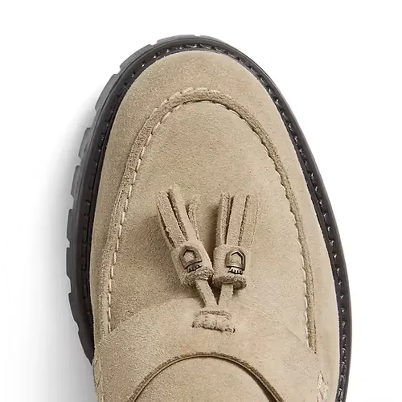 Fairfax and Favor Putney Loafer Suede in Fawn-6