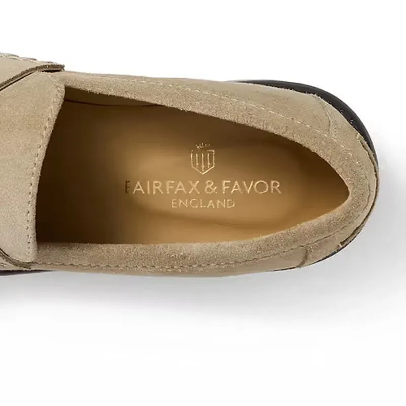 Fairfax and Favor Putney Loafer Suede in Fawn-9