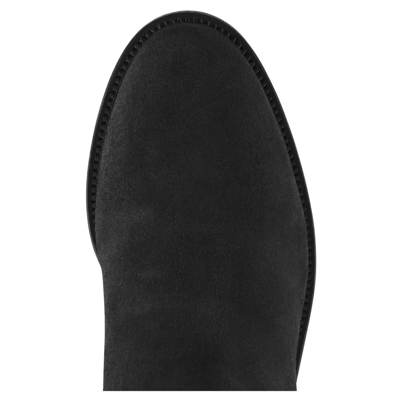 Fairfax and Favor Regina Flat Boots Black Suede-2