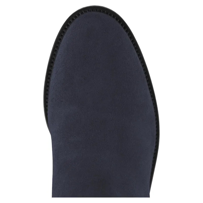 Fairfax and Favor Regina Heeled Boots Navy Suede-4