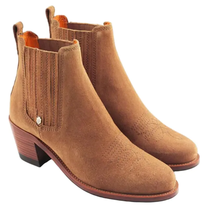 Fairfax and Favor Rockingham Ankle Boot Tan Suede