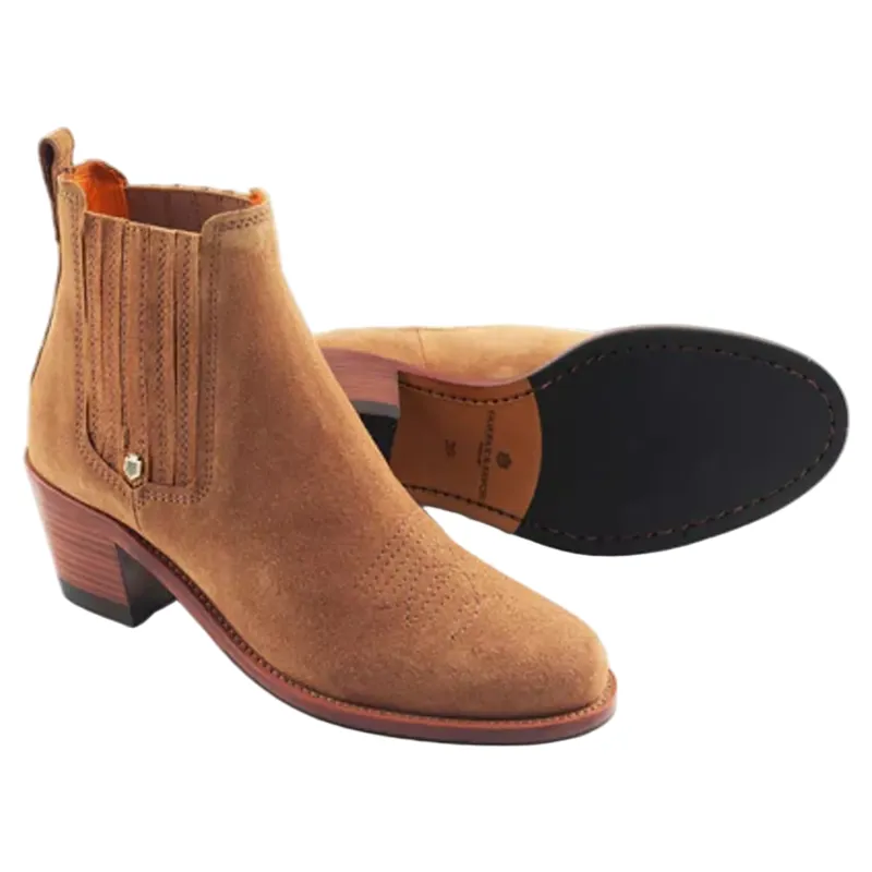 Fairfax and Favor Rockingham Ankle Boot Tan Suede-1