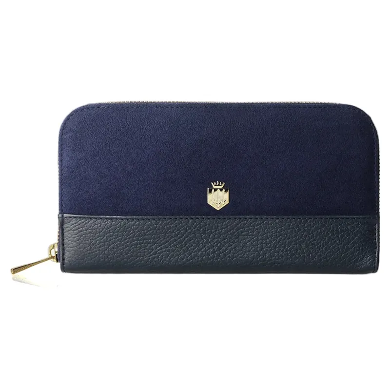 Fairfax and Favor Salisbury Purse Navy Suede