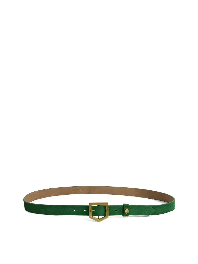 Fairfax and Favor Sennowe Suede Belt in Clover Green-1