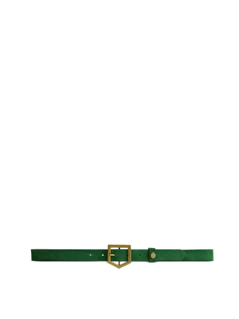 Fairfax and Favor Sennowe Suede Belt in Clover Green-2