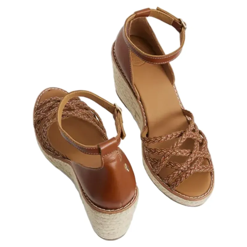 Fairfax and Favor Seville Wedge Tan Leather-3