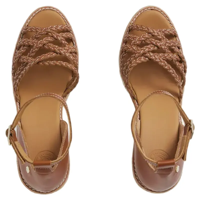 Fairfax and Favor Seville Wedge Tan Leather-5