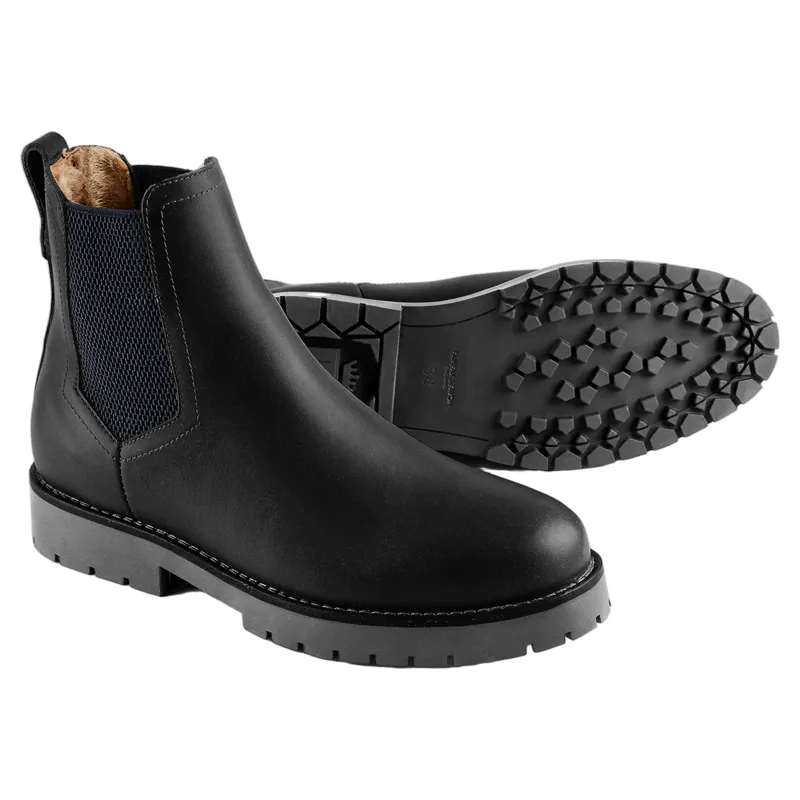 Fairfax and Favor Shearling Lined Boudica Ankle Boot Black Leather-3