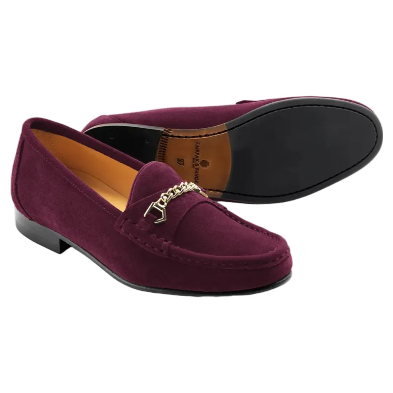 Fairfax and Favor Stockist Exclusive Apsley Elderberry Suede-2