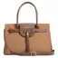 Fairfax and Favor Windsor Handbag Leather Suede Tan