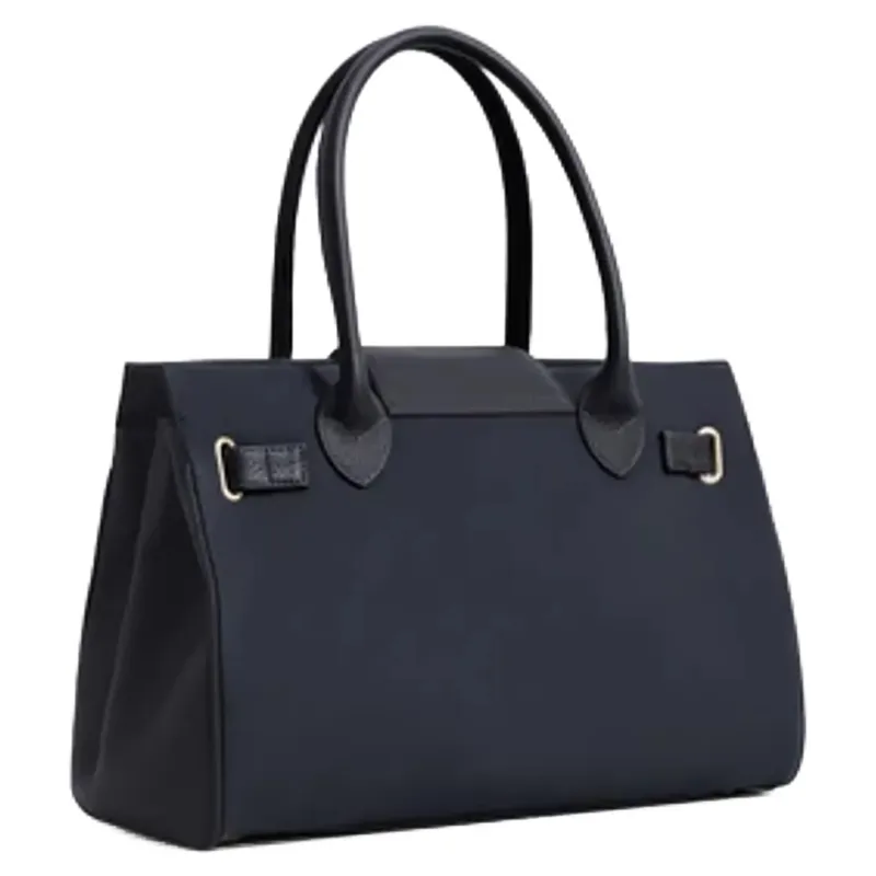 Fairfax and Favor Windsor Leather Suede Handbag Navy-1