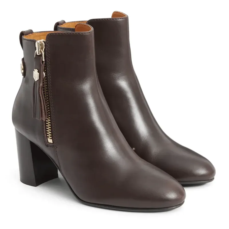 Fairfax and Favor Oakham Ankle Boot Mahogany Leather