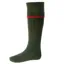 House of Cheviot Estate Field Socks Spruce/Brick Red