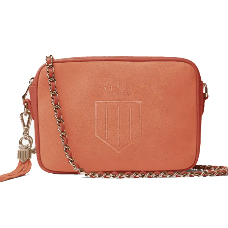 Fairfax and Favor Finsbury Cross Body Bag Melon Suede