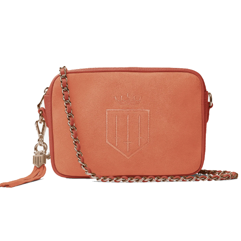 Fairfax and Favor Finsbury Cross Body Bag Melon Suede-8
