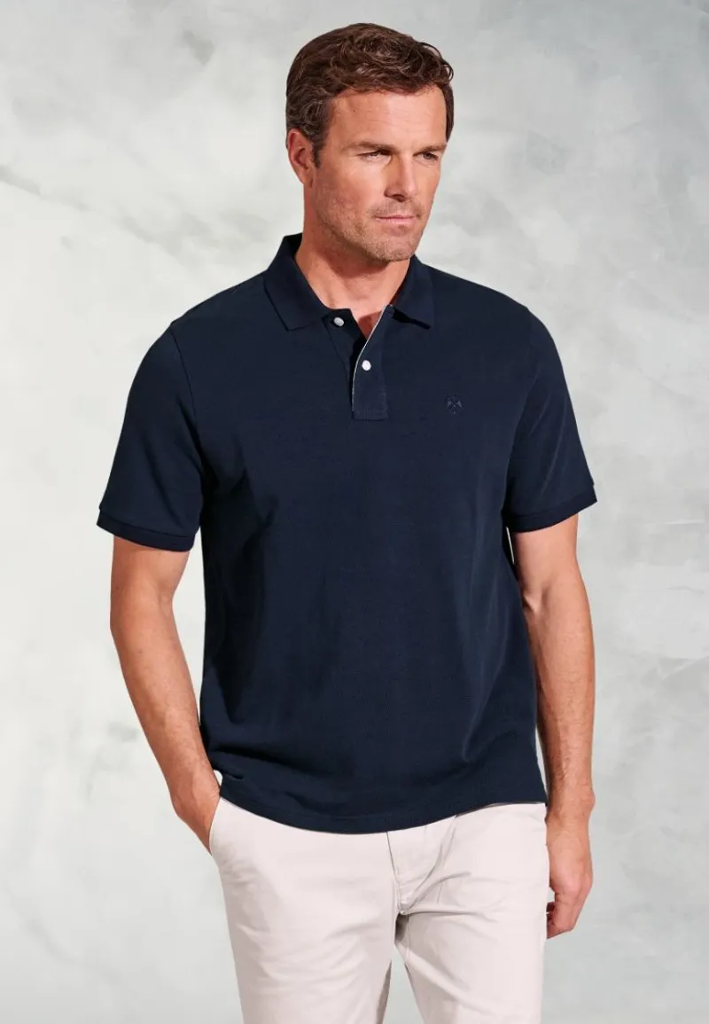 Brook Taverner Firth Pique Polo Navy