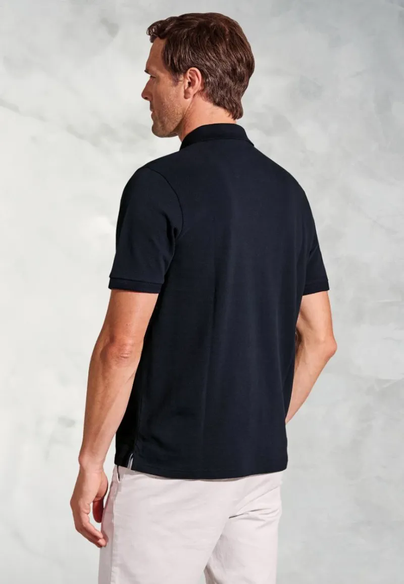 Brook Taverner Firth Pique Polo Navy-2