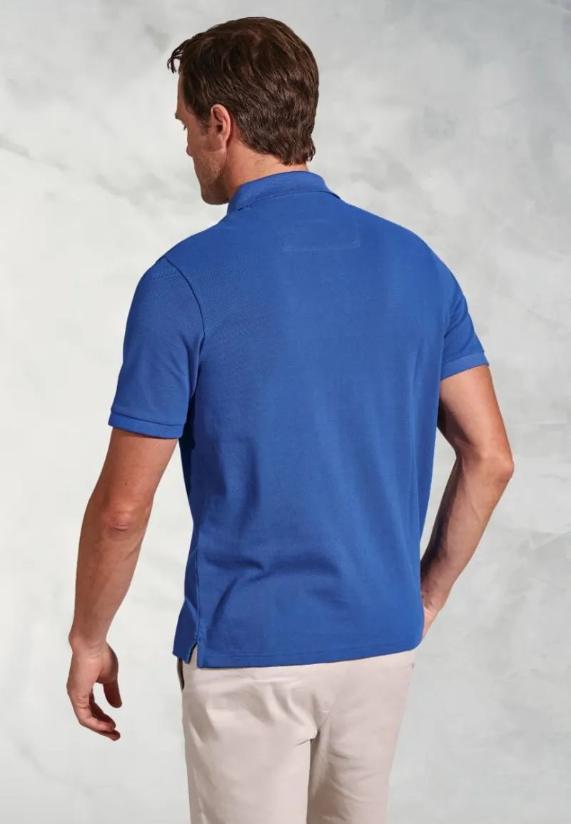 Brook Taverner Firth Pique Polo Blue-3