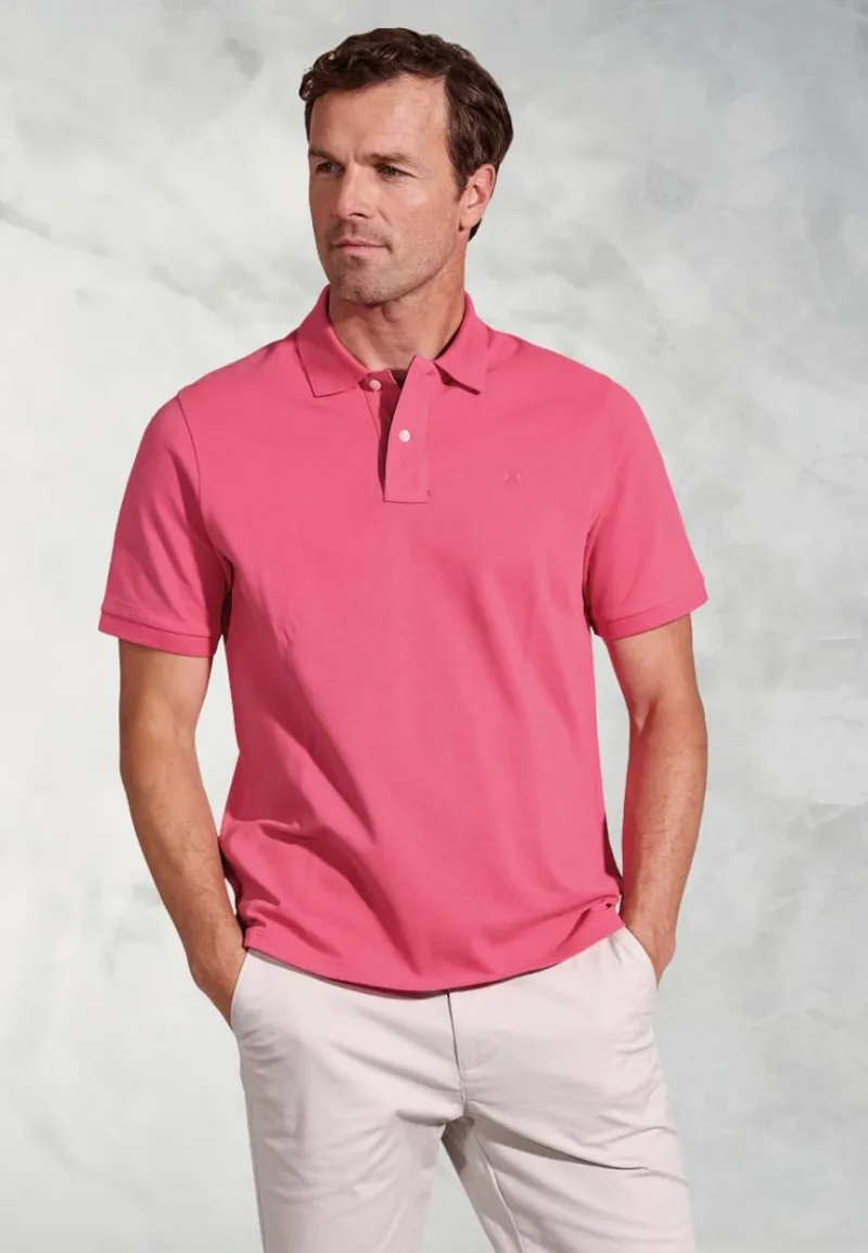 Brook Taverner Firth Pique Polo Rose