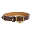 Fairfax and Favor Fitzroy Dog Collar Mahogany Leather
