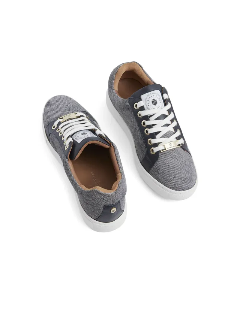 Fairfax and Favor Richmond Trainer Denim Suede-2