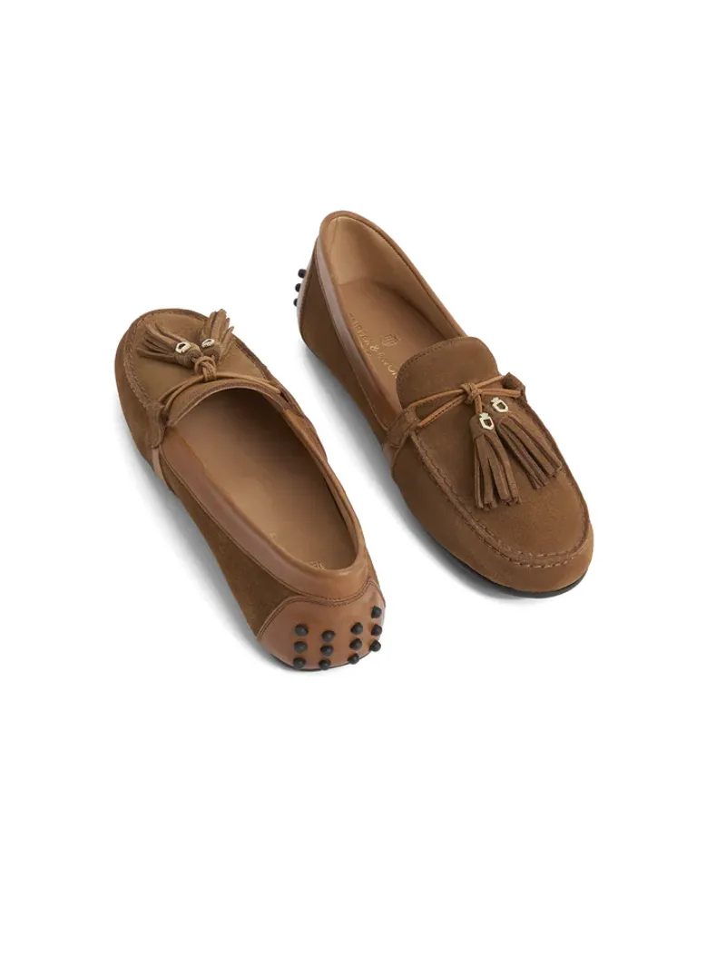 Fairfax and Favor Rutland Driver Tan Suede-1