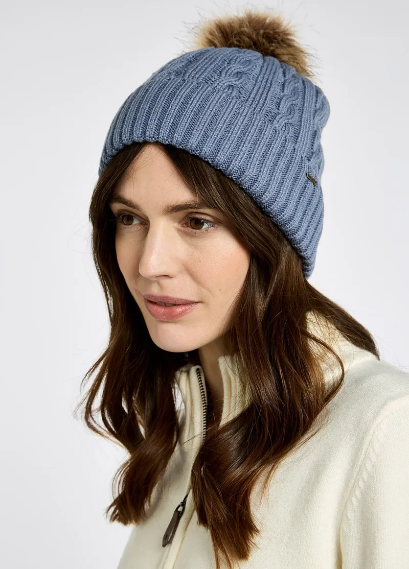 Dubarry Forester Bobble Hat Indigo-2