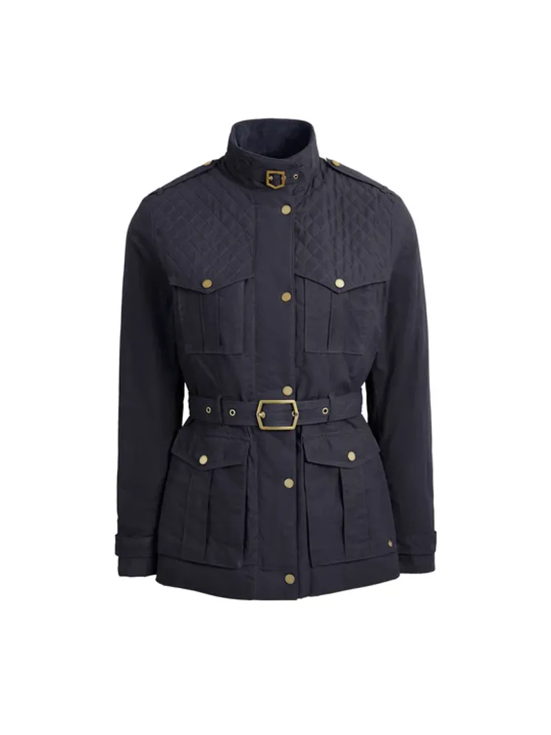 Fairfax and Favor Ivy Quilted Wax Jacket Navy-1