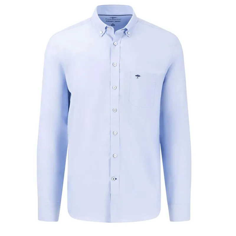 Fynch Hatton All Season Oxford Shirt Light Blue