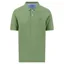Fynch-Hatton Basic Cotton Textured Polo Shirt in Avocado