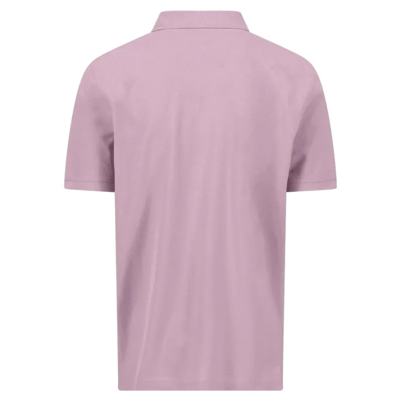 Fynch-Hatton Basic Cotton Textured Polo Shirt in Magnolia-1