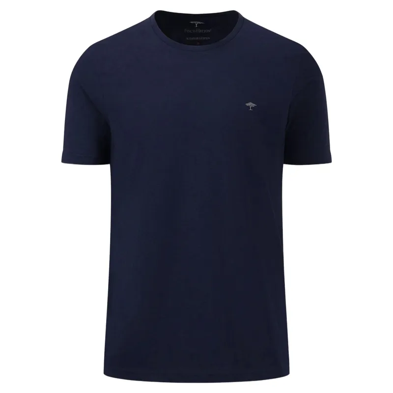 Fynch-Hatton O-Neck T-shirt in Navy