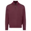 Fynch-Hatton Superfine Troyer-Zip Cotton Stand-Up Collar in Berry