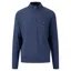 Fynch-Hatton Troyer-Zip Cotton Sweater in Night