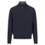 Fynch-Hatton Troyer Zip Merino Cashmere in Navy