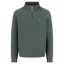 Fynch-Hatton Troyer Zip Sweat Cotton Sweatshirt in Dark Ivy