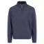 Fynch-Hatton Troyer Zip Sweat Cotton Sweatshirt in Midnight