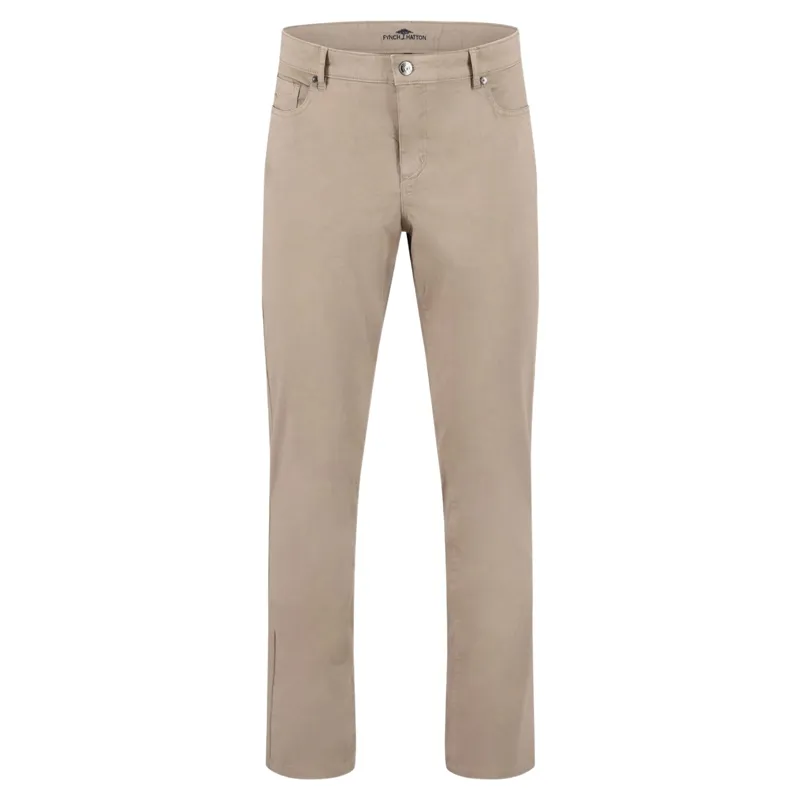 Fynch-Hatton Woven 5 Pocket Jean in Beige