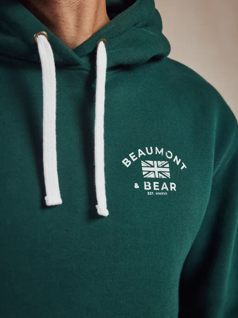 Beaumont and Bear North Sands Unisex Hoodie Green-2