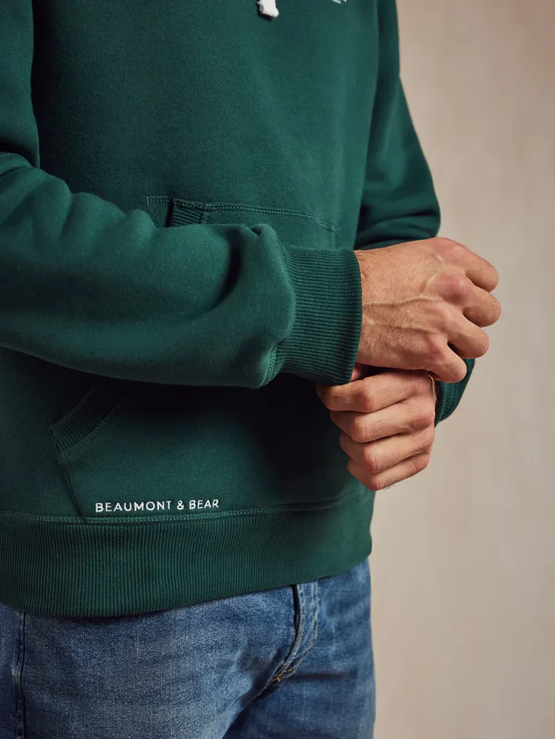 Beaumont and Bear North Sands Unisex Hoodie Green-3