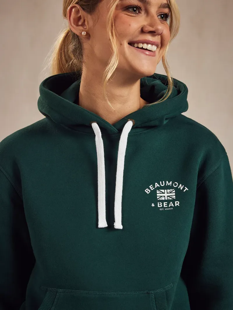 Beaumont and Bear North Sands Unisex Hoodie Green-5
