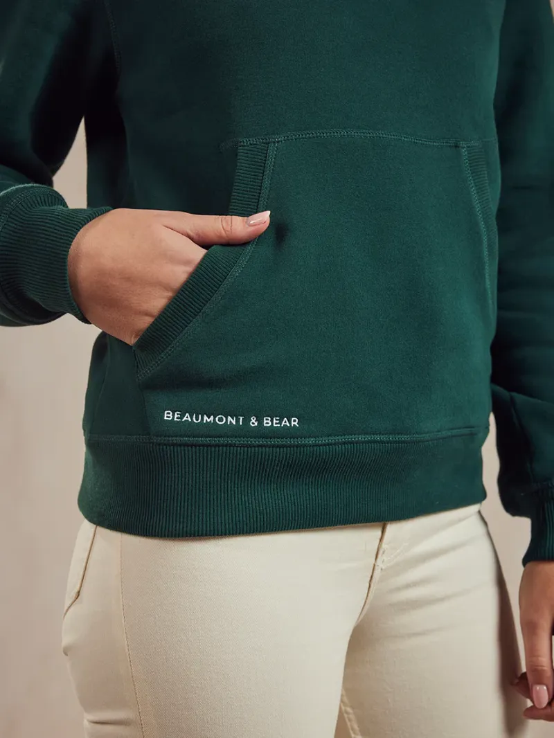 Beaumont and Bear North Sands Unisex Hoodie Green-6