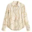 Gant Print Cotton Voile Shirt in Eggshell