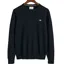 Gant Classic Cotton Crew Neck Sweater Evening Blue