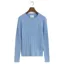 Gant Ladies Stretch Cotton Cable C-Neck Jumper Clear Sky