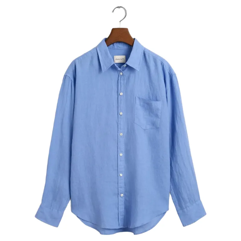 Gant Linen Shirt Perfect Blue