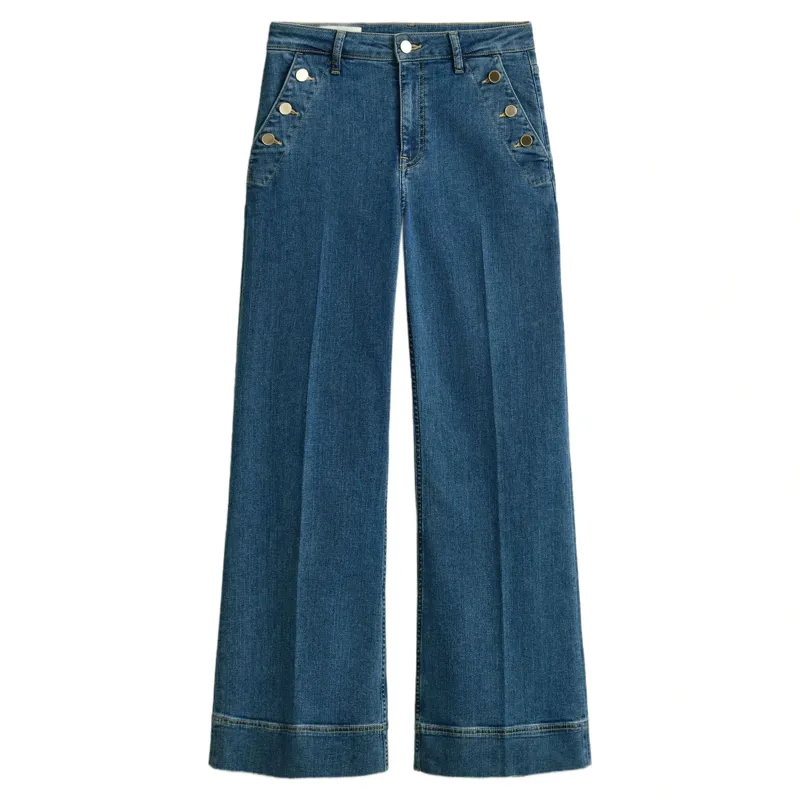 Gant Nautical Flare Jeans in Mid Blue