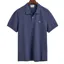 Gant Regular Fit Shield Pique Polo Shirt Dark Jeansblue Melange