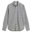 Gant Reg Poplin Check Shirt in Mist Taupe