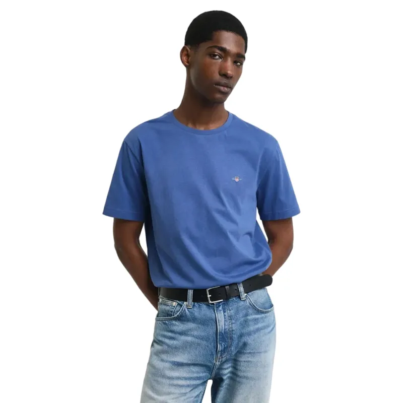 Gant Reg Shield SS T-Shirt Vintage Blue-1
